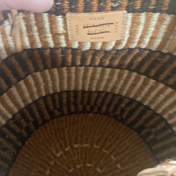 Striped Brown and Tan Tote Bag - Picture 10 of 13